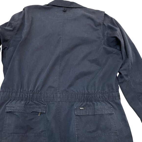 VTG Key Mens Jumpsuit Mechanic Coveralls Para Suit Blue Made in USA Blue Collar - Picture 12 of 16